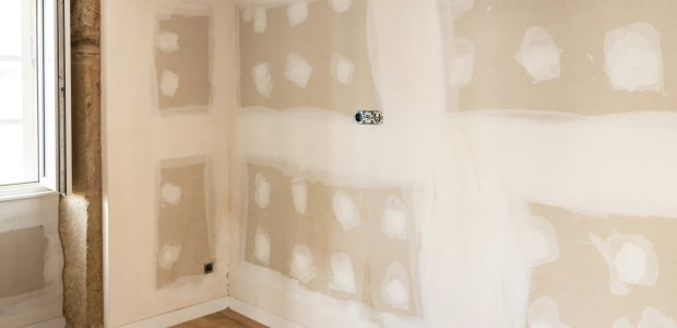 Renovation of an old house with plaster board